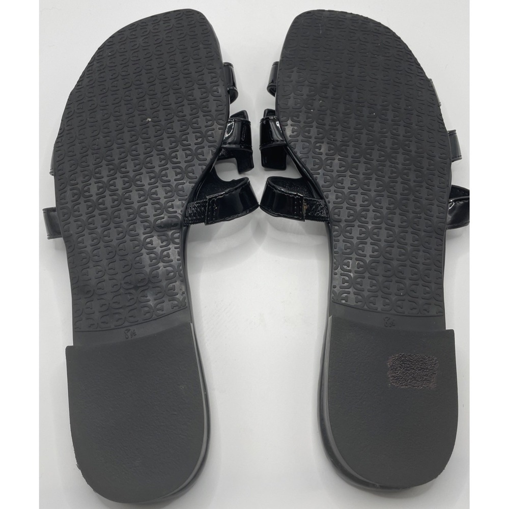 Sam Edelman Women's "Bay" Black Patent Leather Slip On Slides Sandals Women 8.5 - Picture 7 of 8